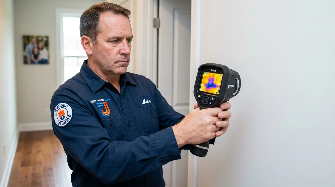 Thermal imaging leak detection by Johns Plumbing LLC in Horicon